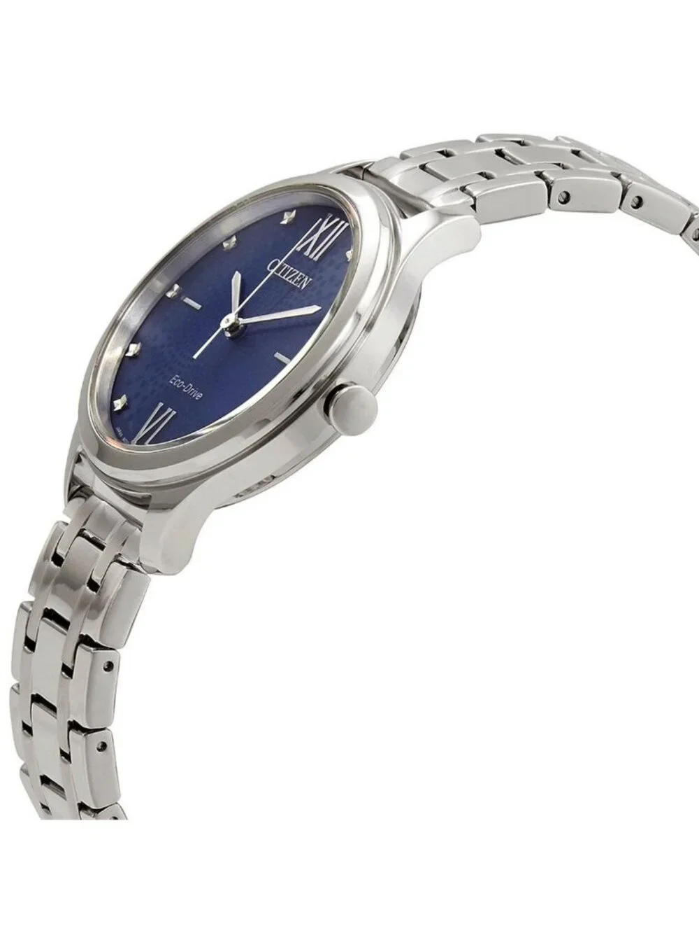 NWT Citizen Eco-Drive Blue Dial Elegant Ladies Watch